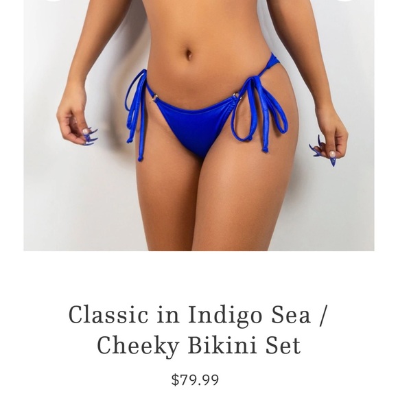 Blue Triangle 2 piece swim worn once - Picture 3 of 3